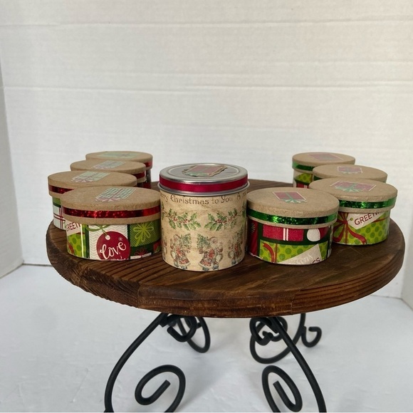 The Paper Studio Paper Mache Ornament Boxes Hobby Lobby Tiny Oval And Circle Box - Picture 4 of 15